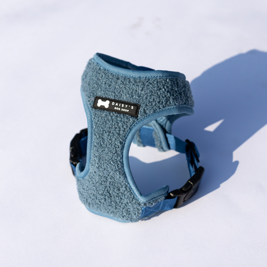 Teddy Harness | blue shearling