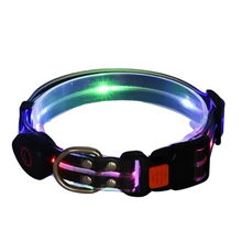 Load image into Gallery viewer, LED Disco Collar | jet black
