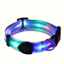 Load image into Gallery viewer, LED Disco Collar | electric blue
